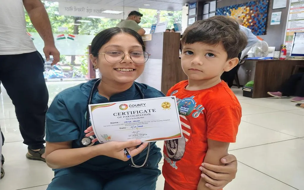 Free typhoid vaccination camp, 17 August 2025